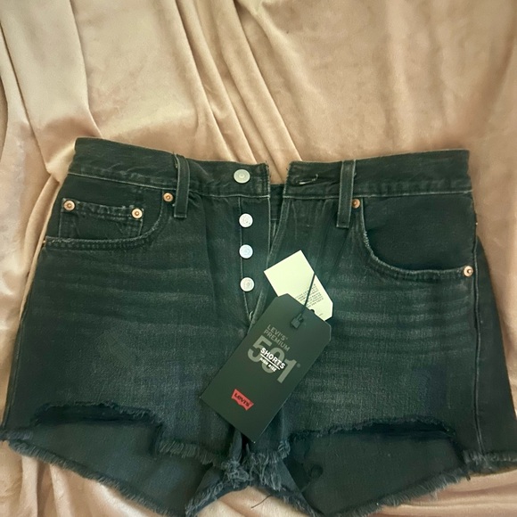 Levi's Pants - Levi's Premium Charcoal Denim Shorts